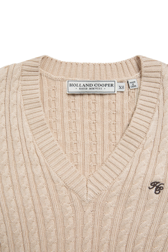 Seattle V-Neck Knit (Oatmeal)