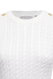 Seattle Cable Crew Knit (White)