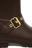 Sherpa Lined Chelsea Wellington (Chocolate Matte Gold)