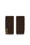 Sloane Fingerless Gloves (Chocolate)