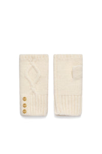 Sloane Fingerless Gloves (Cream)