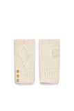 Sloane Fingerless Gloves (Cream)