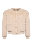 Teddy Bomber Jacket (Natural)
