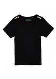 Relax Fit V-Neck Tee (Black)