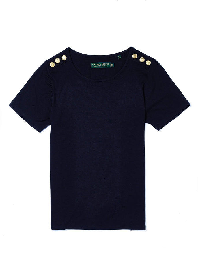 Relax Fit Crew Neck Tee (Ink Navy)