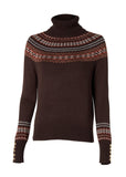 Whistler Roll Neck Knit (Chocolate)
