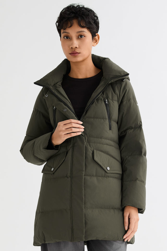 Waterproof Thickened Down Jacket with Hood