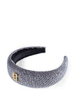 Wide Headband (Silver Crystal)
