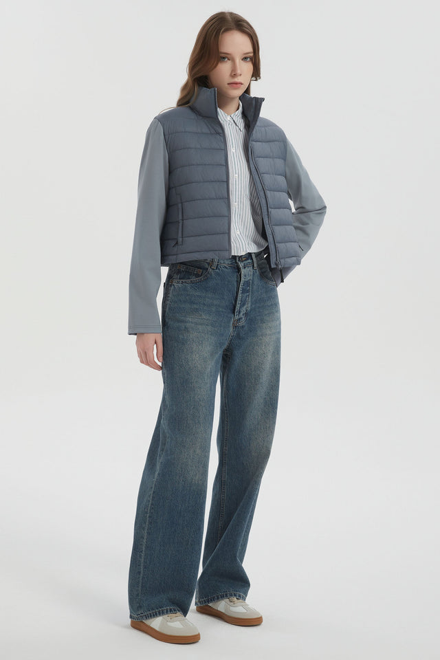 Lightweight Jacket Quilted Puffer Hybrid Breathable