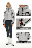 Winter Quilted Hooded Cropped Down Puffer Jacket