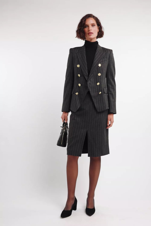 Knightsbridge Blazer (Charcoal Pinstripe)