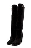 Albany Heeled Boot (Black Suede)