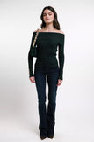 Bardot Knit (Deep Emerald)